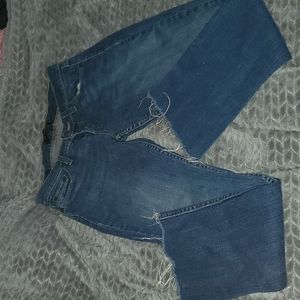 Distressed Levi's Bootcut Jeans